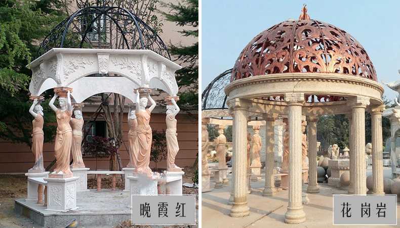 歐式景觀涼亭，大理石涼亭，石雕景觀涼亭